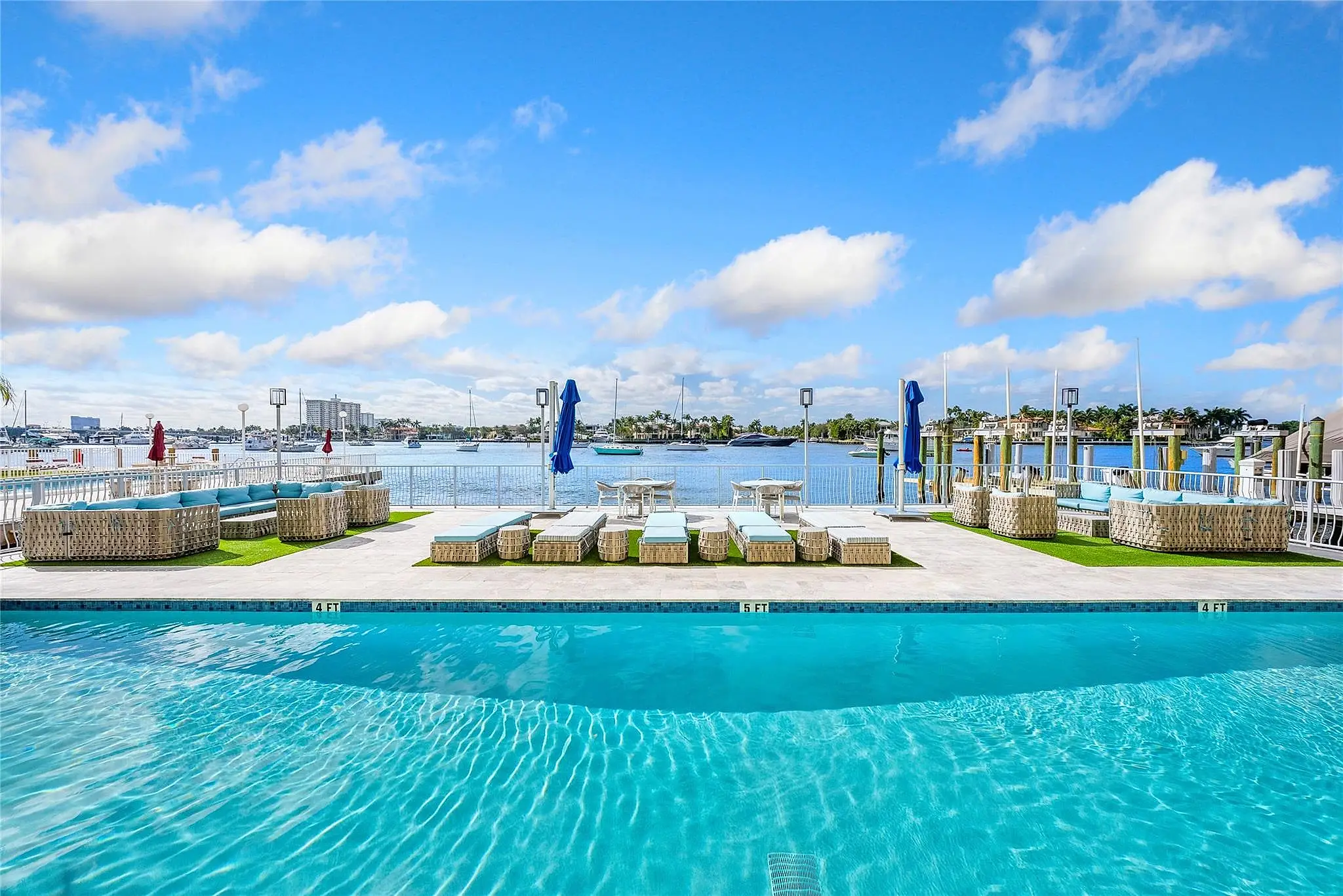 The Alhambra Place condominium tower on the Intracoastal